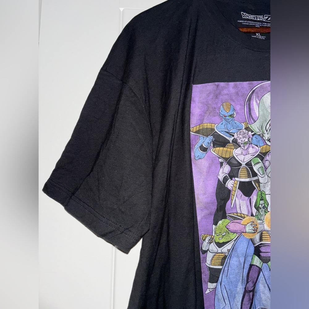 Dragon Ball Z Anime Frieza and Disciples Characters Black Cotton Tee Shirt XL - Picture 3 of 5